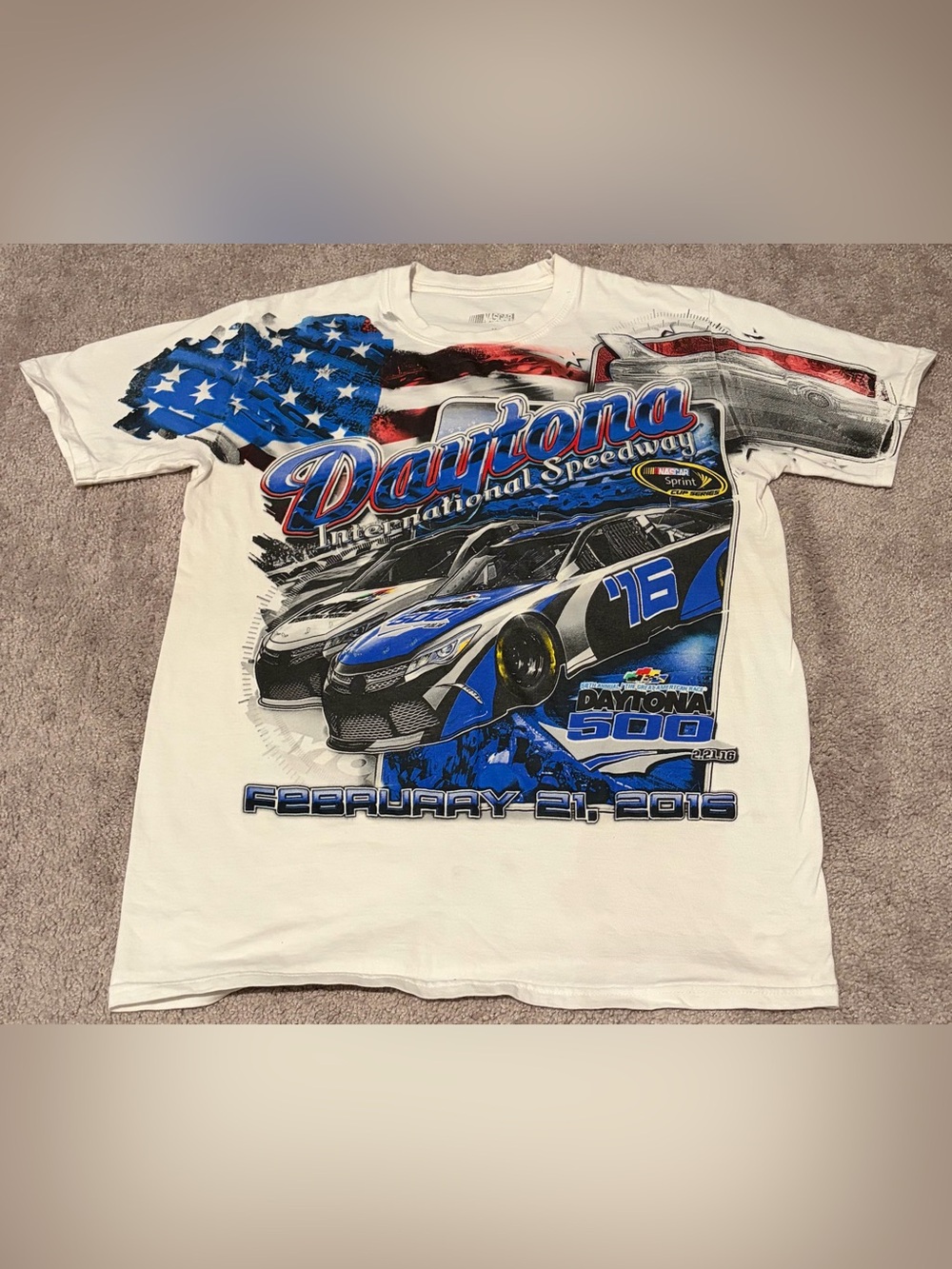 Nascar Daytona 500 2016 Fanatics Great American Race Mens T Shirt Size Medium